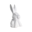 427974 Фигурка Заяц GOPENG, L120, B95, H197, керамика, белый №0