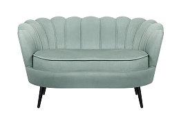 Диван ракушка Pearl Double Green на черных ножках в Москве