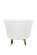 Низкое кресло Pearl White №3