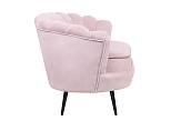 Диван ракушка Pearl Double Pink на черных ножках №2