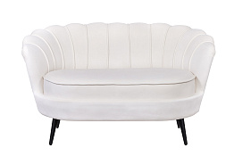 Диван ракушка Pearl Double Beige на черных ножках в Москве