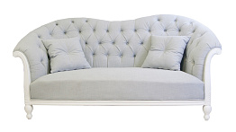 Французский диван для гостиниц Velina цвет серый