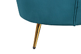 Диван ракушка для гостиниц Pearl Triple Marine Velvet №6