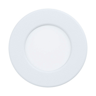 99206 Светодиодный встраиваемый светильник FUEVA 5, 2,7W (LED), ?86, ET26, IP44, 360lm, 4000K, сталь, бел