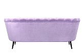 Диван ракушка для гостиниц Pearl Triple Purple на черных ножках №3