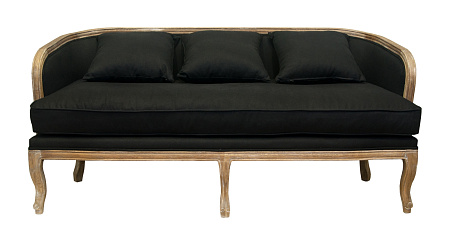 Диван ретро Nora черный