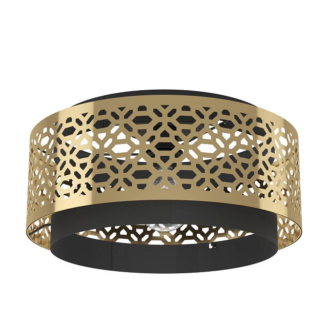 43979 Потолочный светильник SANDBACH, 1X40W (E27), ?420, сталь, черный, латунь в Москве 43979 Потолочный светильник SANDBACH, 1X40W (E27), ?420, сталь, черный, латунь