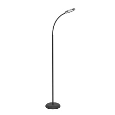 902176 Светодиод торшер с регулировкой цветовой температуры LAURO, 1X5,5W(LED), 2700K, 4000K, 6500K, 600lm, пластик, черный