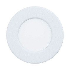 99202 Светодиодный встраиваемый светильник FUEVA 5, 2,7W (LED), ?86, ET26, IP44, 300lm, 3000K, сталь, бел