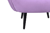 Мягкое кресло Benee Purple на черных ножках №5