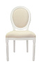 Дизайнерский обеденный стул Volker Beige and White