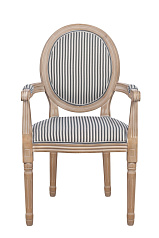 Мягкий стул с подлокотниками Volker Arm Black Pinstripe в Москве
