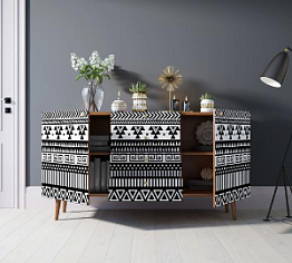 Комод "Berber" с ящиками 19 принт арт BB14/Print_19