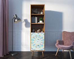 Стеллаж с ящиками "Berber" принт 46 арт BB45/Print_46