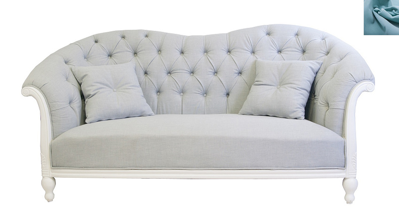Французский диван для гостиниц Velina цвет голубой в Москве Французский диван для гостиниц Velina цвет голубой
