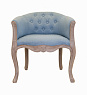 Низкое кресло ретро Kandy Light Blue