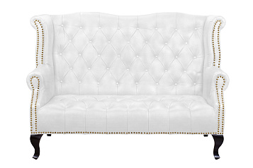 Кожаный дизайнерский диван лофт Royal Sofa White в Москве