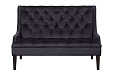Прямой двухместный американский диван Sommet черный