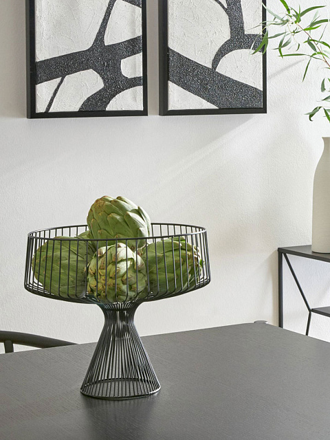 427072 Чаша декоративная UEDA, H250, ?300, сталь, черный