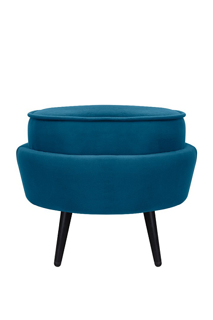 Пуф Pearl Adorn Marine на черных ножках в Москве Пуф Pearl Adorn Marine на черных ножках