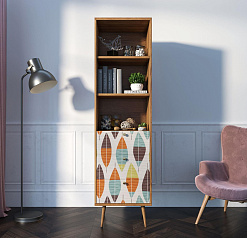 Стеллаж с ящиками "Berber" принт 48 арт BB45/Print_48