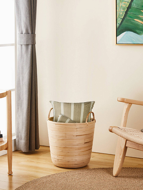 426513 Корзина декоративная NARAHA, H410, ?360, дерево, натуральный в Москве 426513 Корзина декоративная NARAHA, H410, ?360, дерево, натуральный