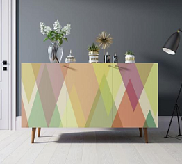 Комод "Berber" три дверки 16 принт арт BB01/Print_16