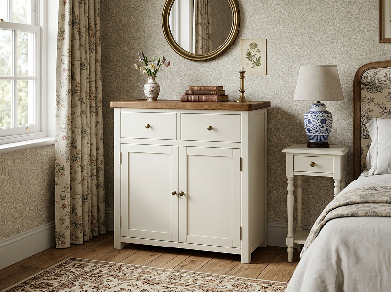 Комод "Жуль Верн (Jules Verne)" две дверки два ящика серый арт JV20ETGG/9001