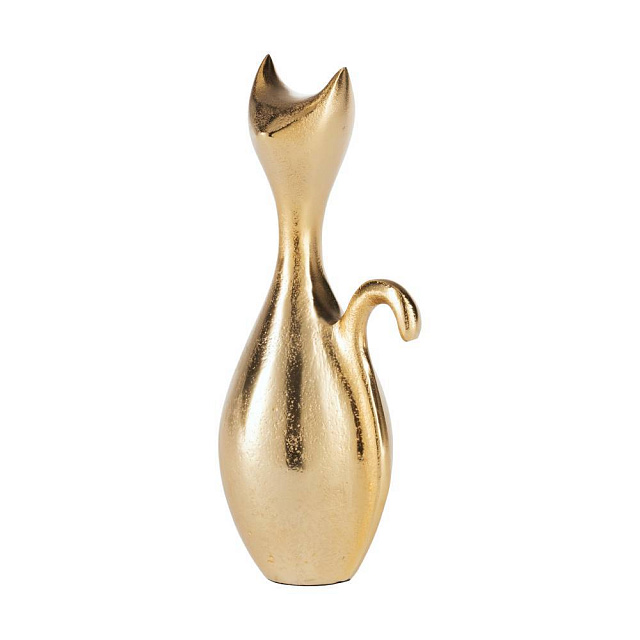 429753 Фигурка Кошка SUZU, L85, B70, H200, алюминий, золотой в Москве 429753 Фигурка Кошка SUZU, L85, B70, H200, алюминий, золотой