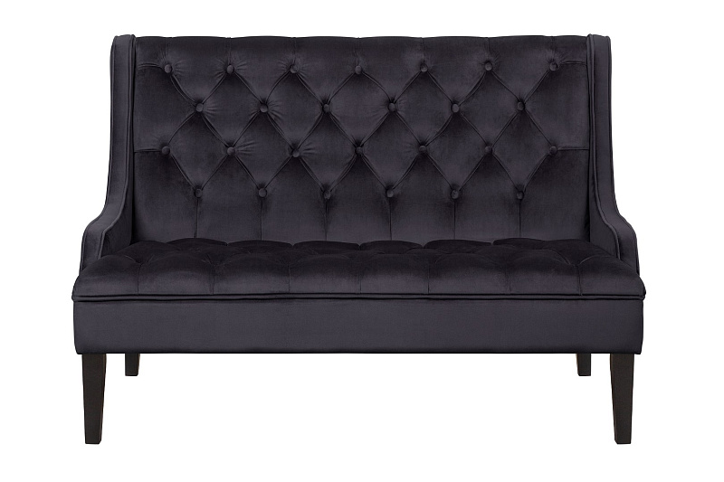 Прямой двухместный американский диван Sommet черный в Москве Прямой двухместный американский диван Sommet черный