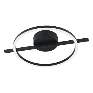 901113 Светодиодный потолочный светильник с регул тем-ры света AMANDOLO, 17W(LED), димм., алюминий, сталь, черн/пластик, белый, 2700-6500K, 1900lm