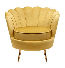 Низкое кресло ракушка Pearl Yellow в Москве