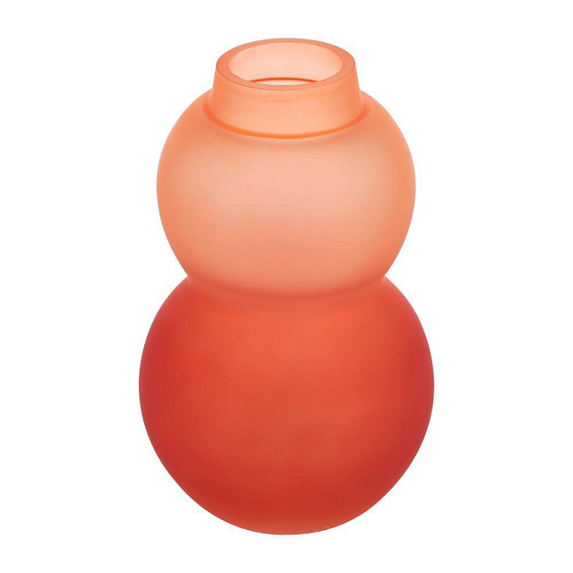 421352 Ваза декоративная BEVATO,  H225, ?140, стекло, красный, розовый сатиновый