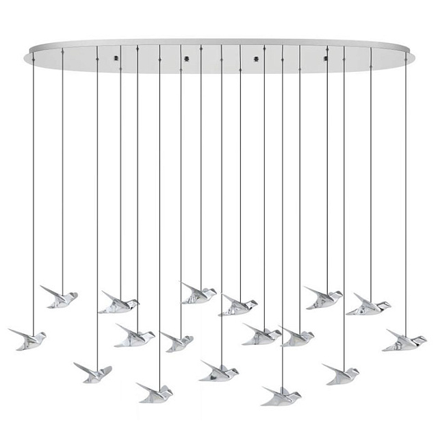 390403 Светодио. подвес PARATEBUENO 1, 17х3W(LED), сталь, хром, сталь, пластик в Москве 390403 Светодио. подвес PARATEBUENO 1, 17х3W(LED), сталь, хром, сталь, пластик