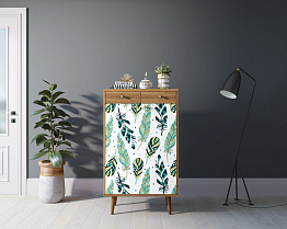 Комод "Berber" два ящика и дверки 44 принт арт BB46/Print_44