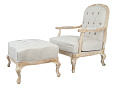Кресло с пуфом Honesta Beige
