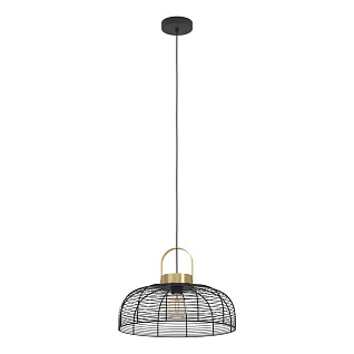 43964 Подвесной светильник (люстра) ROUNDHAM, 1X40W (E27), ?450, сталь, черный, матовая латунь