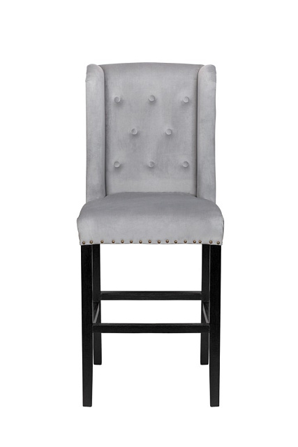Дизайнерский барный стул Skipton Grey Velvet в Москве Дизайнерский барный стул Skipton Grey Velvet