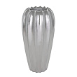 421115 Ваза напольная декоративная MOMBETSU, H700, ?350, пластик, серебристый №0