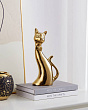 429504 Фигурка Кошка BENANGIN, L120, B80, H250, керамика, золотой №0