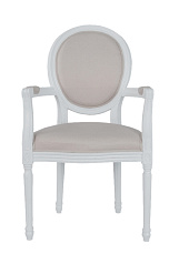 Мягкое полукресло с подлокотниками Diella White