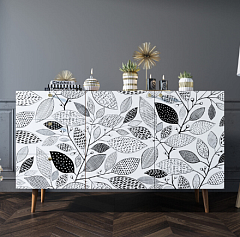 Комод "Berber" с двумя дверками и ящиками принт 9 арт BB17/Print_09