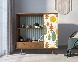 Стеллаж с нишей "Berber" принт 30 арт BB28/Print_30