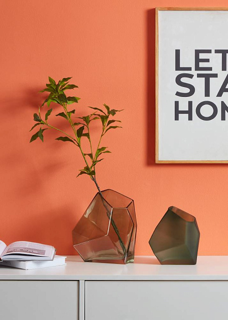 421348 Ваза декоративная CLONONY, L215, B150, H235, стекло, зеленый