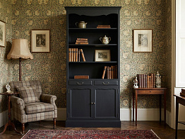 Книжный шкаф "Леонтина (Leontina)" в черном цвете арт ST9330BLK