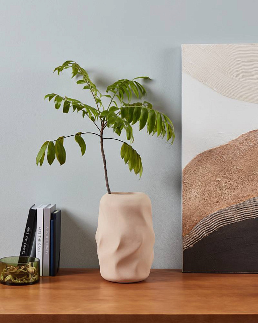 421122 Ваза декоративная PAYAO, H285, ?210, керамика, бежевый в Москве 421122 Ваза декоративная PAYAO, H285, ?210, керамика, бежевый