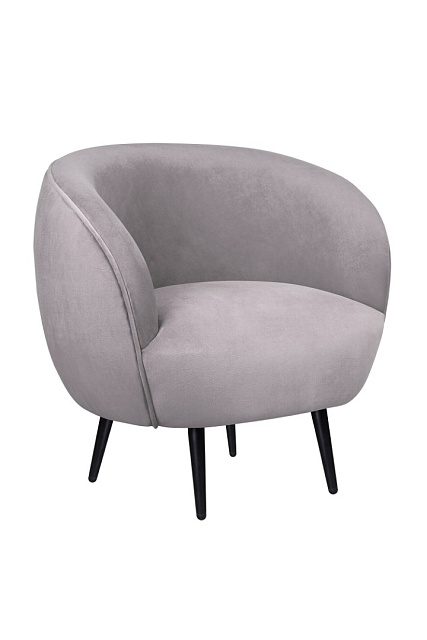Мягкое кресло Benee Grey на черных ножках в Москве Мягкое кресло Benee Grey на черных ножках