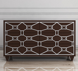 Шоколадный комод "Emerald" 6 ящиков арт DSC348ETG/CH