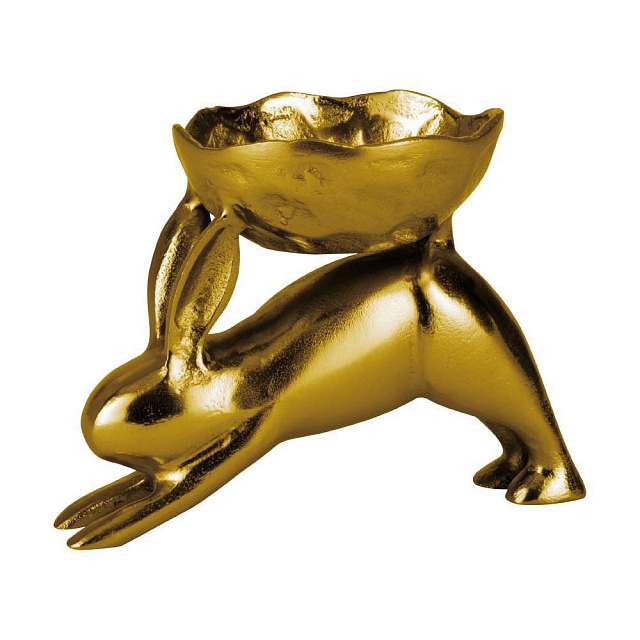 427299 Статуэтка Заяц с чашей AMBALAVA, L200, B120, H150, алюминий, золотой в Москве 427299 Статуэтка Заяц с чашей AMBALAVA, L200, B120, H150, алюминий, золотой