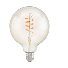 Лампа светодиодная филаментная " Спираль"  G125, 4W (E27), L170, 2200K, 260lm, янтарь